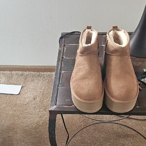 Brown Suede Ankle Boots (UGGS)